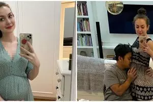 7 Potret Rianti Cartwright pamer baby bump, curi perhatian