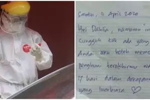 Isi surat mantan pasien corona untuk pekerja medis ini penuh haru