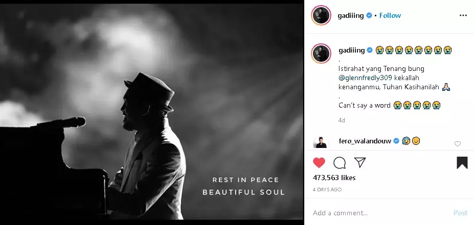 Seleb ungkap jasa Glenn Fredly semasa hidup, pernah jadi makcomblang Berbagai sumber