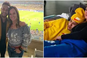12 Potret Neymar dan Nadine Gonçalves sang ibu, lengket abis