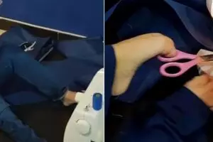 Kisah haru penjahit tak punya tangan bantu bikin APD tenaga medis