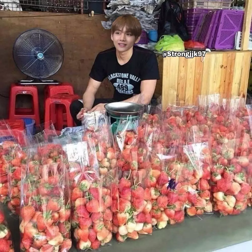 editan foto personel BTS instagram