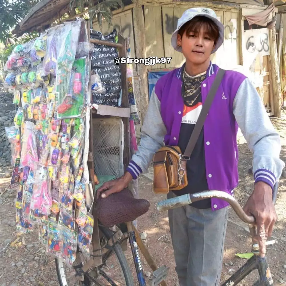 editan foto personel BTS instagram