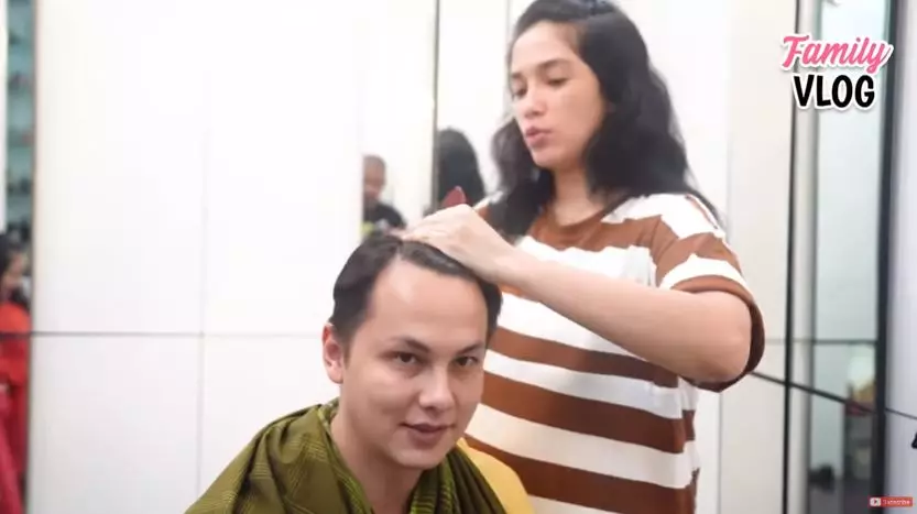 momen ussy cukur rambut andhika youtube