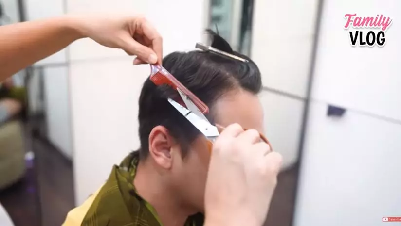 momen ussy cukur rambut andhika youtube