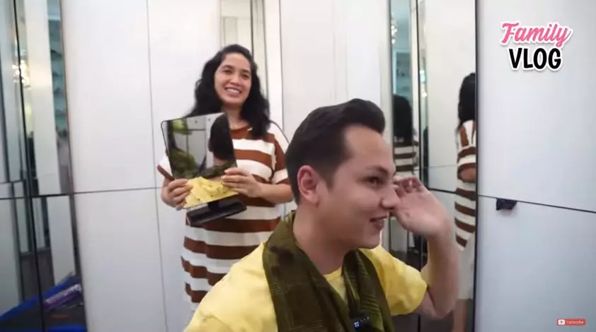 momen ussy cukur rambut andhika youtube
