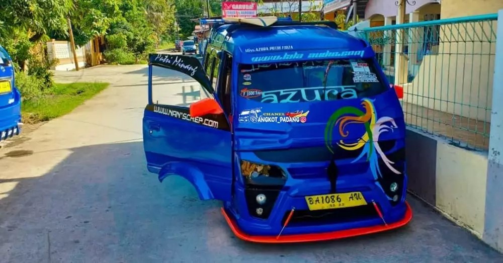 10 Potret modifikasi angkot  berbagai sumber