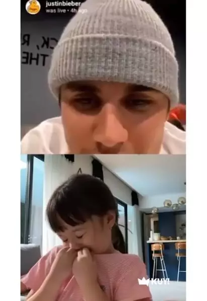 Gempi ngobrol bareng Justin Bieber Instagram Gempi ngobrol bareng Justin Bieber Instagram