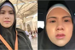 Evelyn pakai hijab, sosok pria yang membantunya jadi sorotan