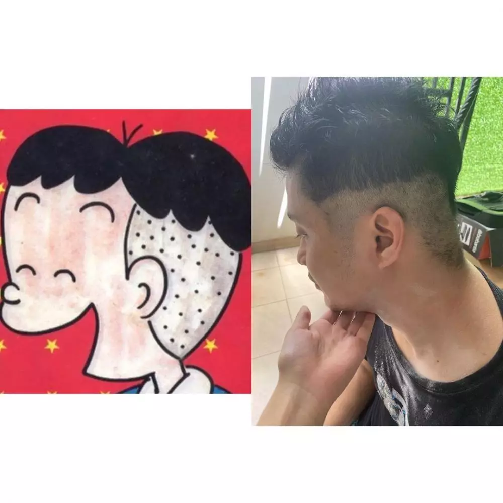 seleb cukur rambut suami instagram