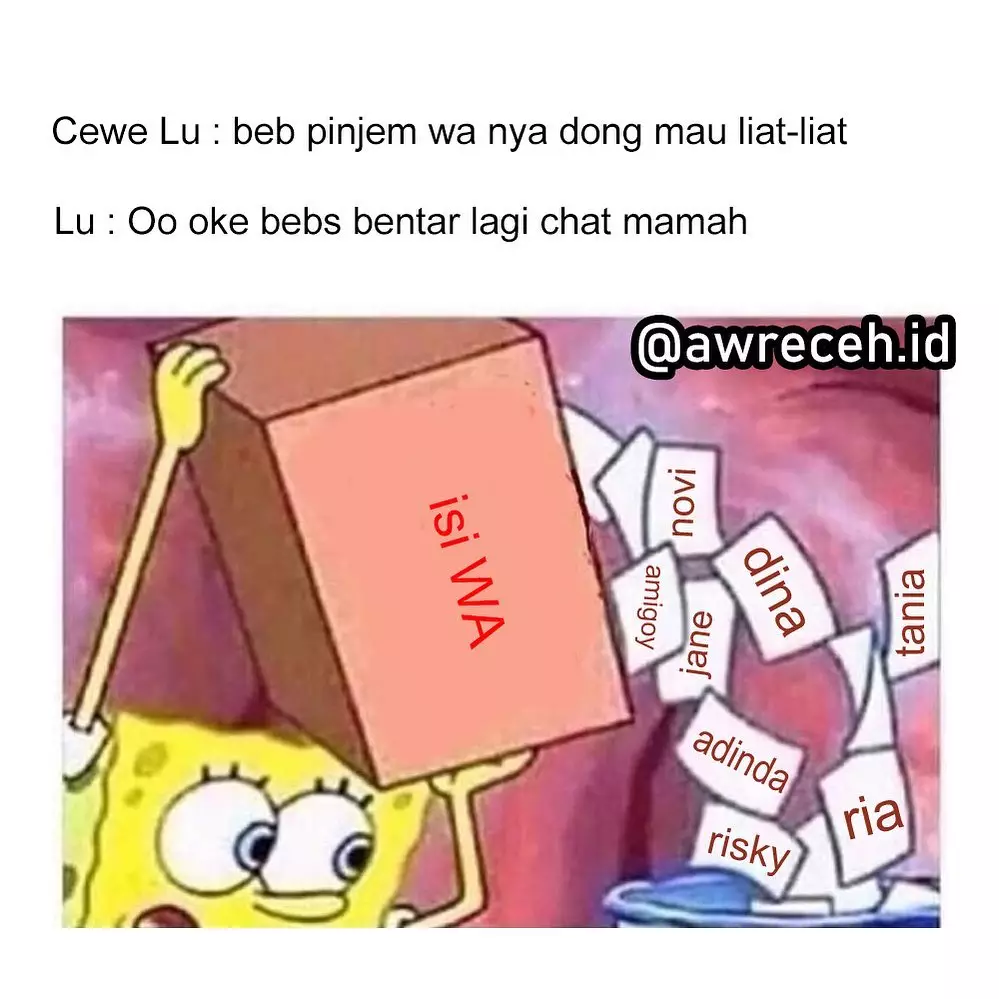 meme lucu alasan patah hati © 2020 instagram.com