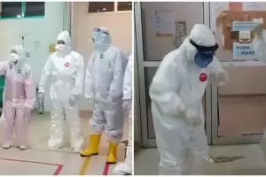 7 Aksi petugas medis usir stres saat lawan corona