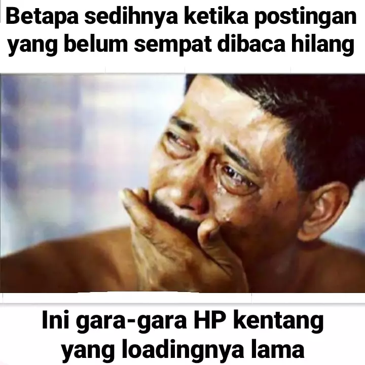 Meme sakitnya kehilangan postingan Berbagai sumber