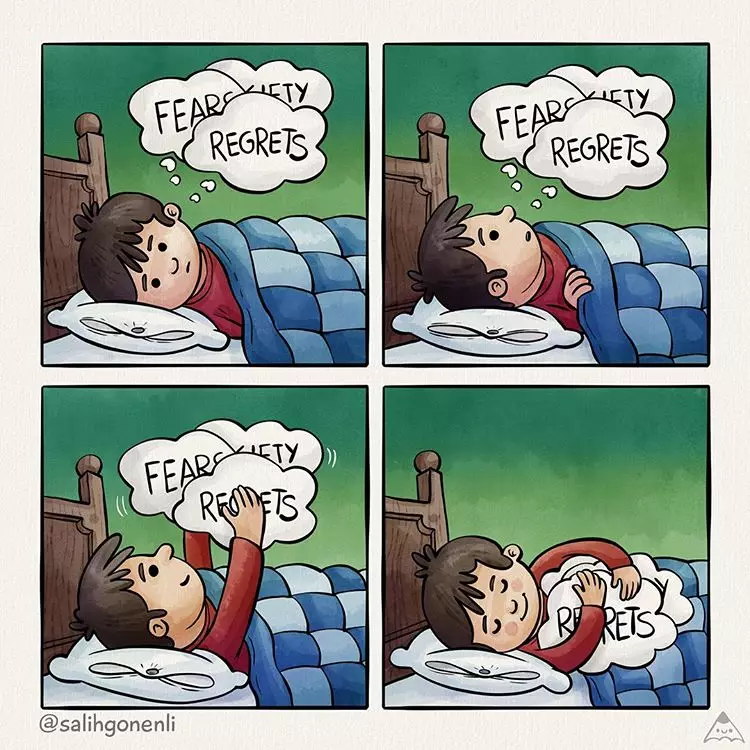 Ilustrasi ini sindir kamu yang kecanduan gadget Instagram/@salihgonenli