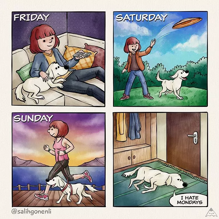 Ilustrasi ini sindir kamu yang kecanduan gadget Instagram/@salihgonenli