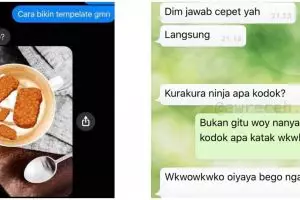 10 Chat lucu salah tanya ini bikin susah nahan tawa