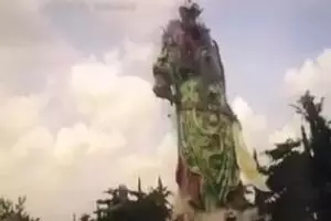  Patung Dewa Perang Tertinggi se-Asia Tenggara roboh, ini faktanya