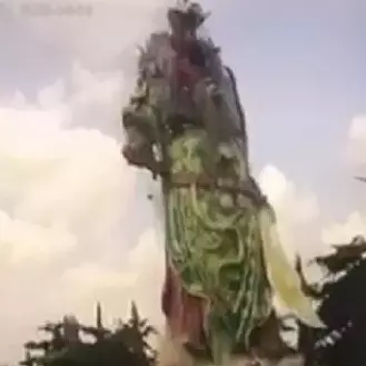  Patung Dewa Perang Tertinggi se-Asia Tenggara roboh, ini faktanya