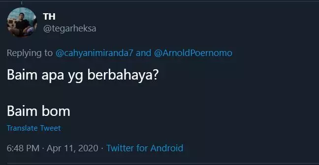 plesetan nama baim wong © 2020 brilio.net