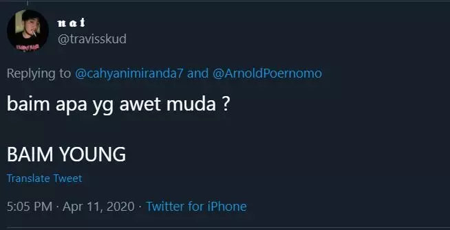 plesetan nama baim wong © 2020 brilio.net