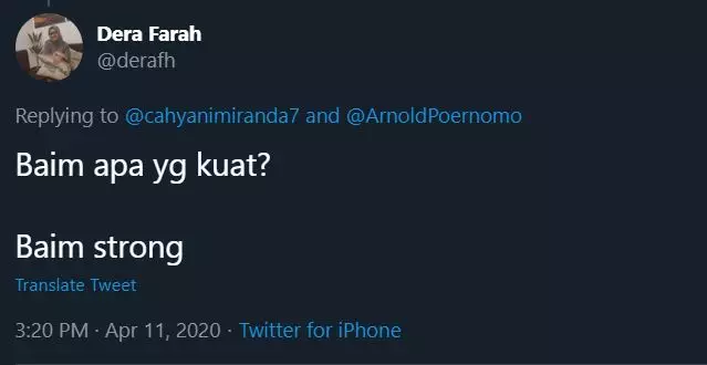 plesetan nama baim wong © 2020 brilio.net