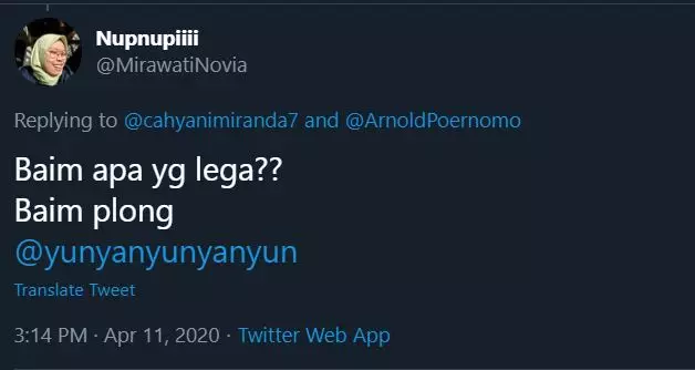 plesetan nama baim wong © 2020 brilio.net