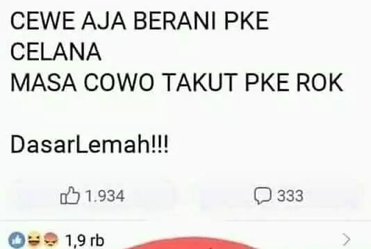 status FB ngasih tantangan bikin kesal © 2020 instagram.com