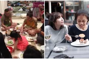 Momen hangat 6 seleb makan bareng dengan ART, sederhana