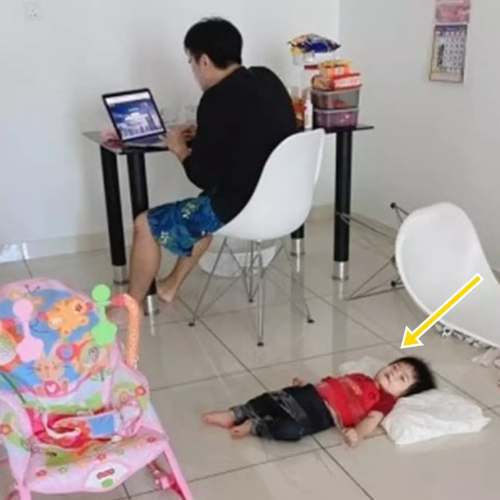 Tak mau diganggu anak saat WFH, yang dilakukan ayah ini tak terduga