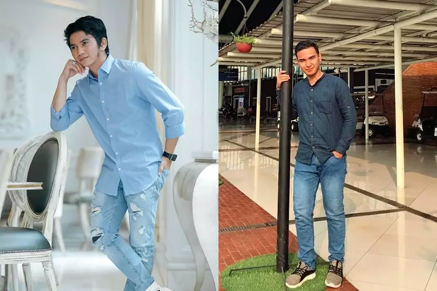 Beda gaya Rizki dan Hari Putra Instagram