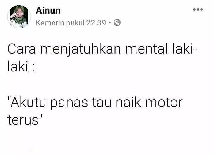 status FB ngasih tips lucu © 2020 instagram.com