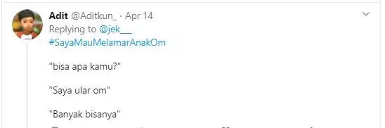 ditanya calon mertua  Twitter