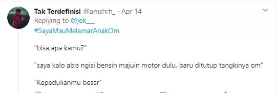 ditanya calon mertua  Twitter