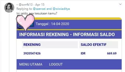 Pamer saldo  Twitter Pamer saldo  Twitter