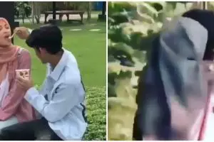 7 Aksi pasangan bucin ini endingnya bikin kamu geli