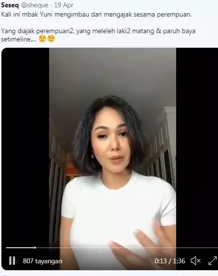 Imbauan tentang Hari Kartini © 2020 Instagram/@yunishara36