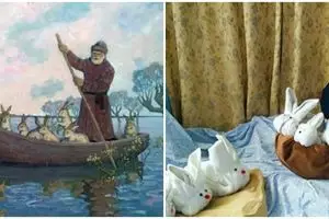 9 Parodi lukisan klasik ini lucunya bikin nyengir tipis