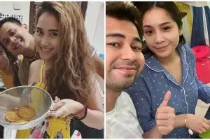 12 Seleb isi waktu luang di rumah dengan masak, gayanya natural