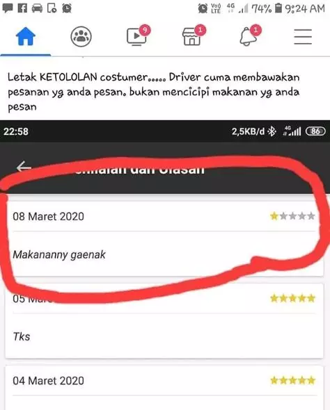 penilaian makanan ojek online © 2020 brilio.net