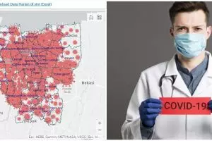 Peta penyebaran corona DKI Jakarta terbaru 21 April 2020