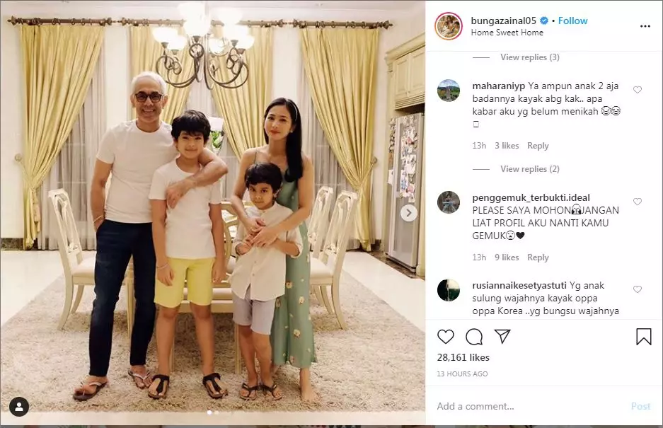 Moment sederhana ultah suami Bunga Zainal Instagram/@bungazainal05 Moment sederhana ultah suami Bunga Zainal Instagram/@bungazainal05