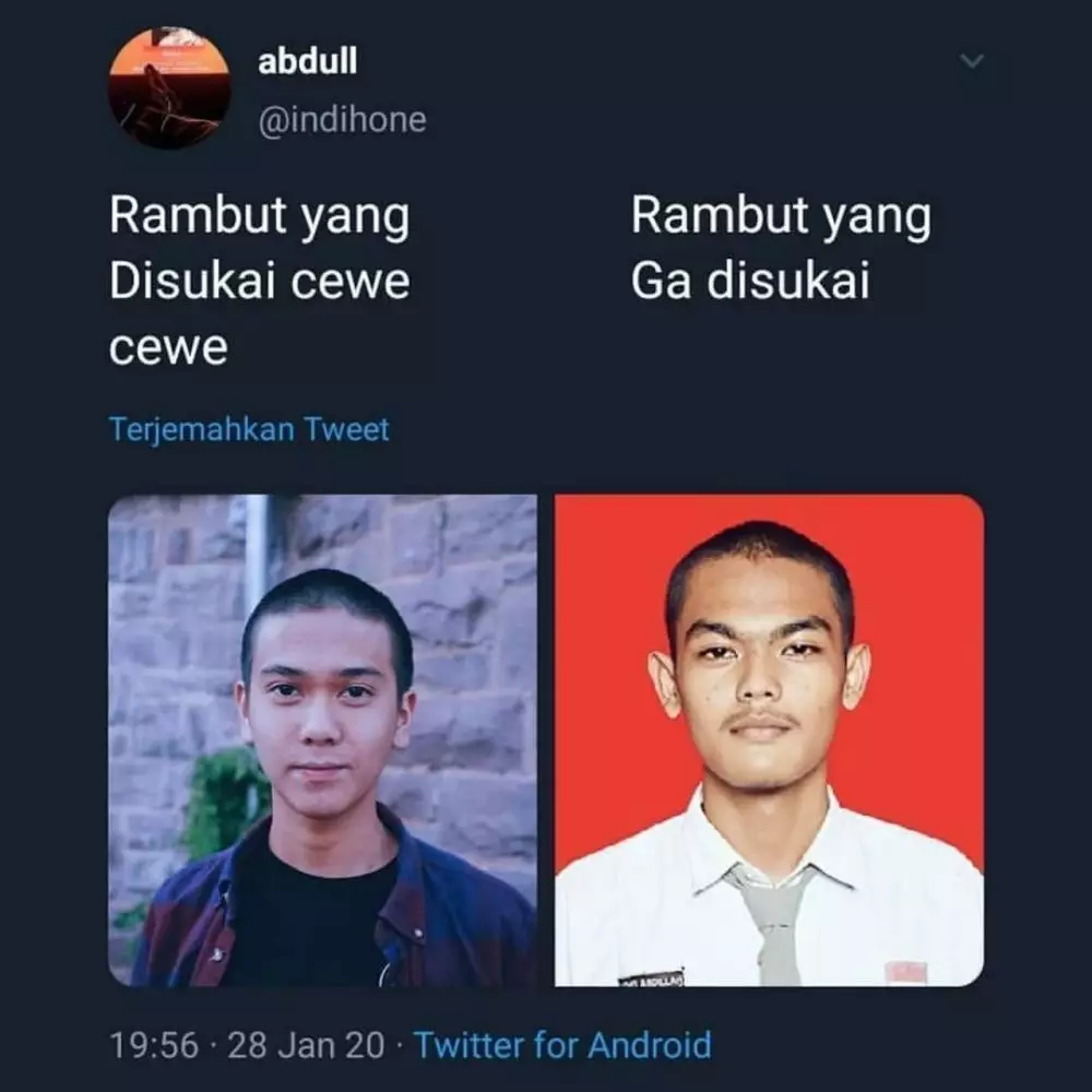 6 Meme lucu rambut cowok berbagai sumber