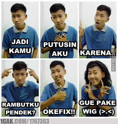 6 Meme lucu rambut cowok berbagai sumber