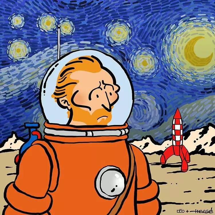 Ilustrasi keren jika Van Gogh hidup di masa kini Instagram/@alirezakarimimoghadam Ilustrasi keren jika Van Gogh hidup di masa kini Instagram/@alirezakarimimoghadam