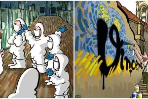 10 Ilustrasi menakjubkan jika Van Gogh hidup di masa kini