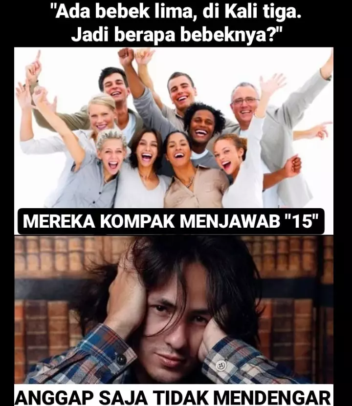 Meme pertanyaan berhitung ini bikin tepuk jidat Berbagai sumber Meme pertanyaan berhitung ini bikin tepuk jidat Berbagai sumber