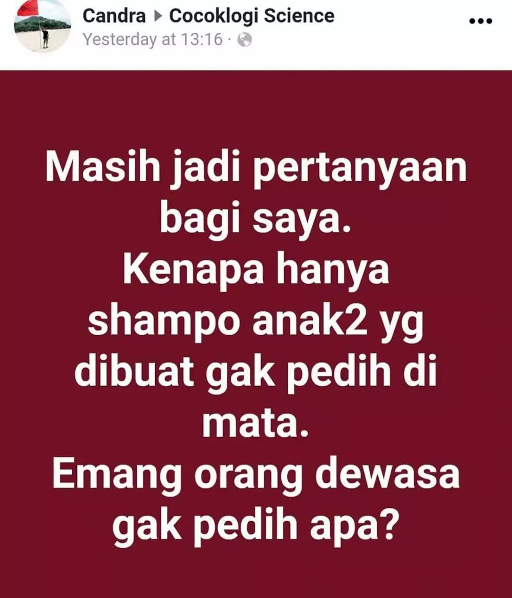 status FB lucu pertanyaan nyeleneh © 2020 instagram.com