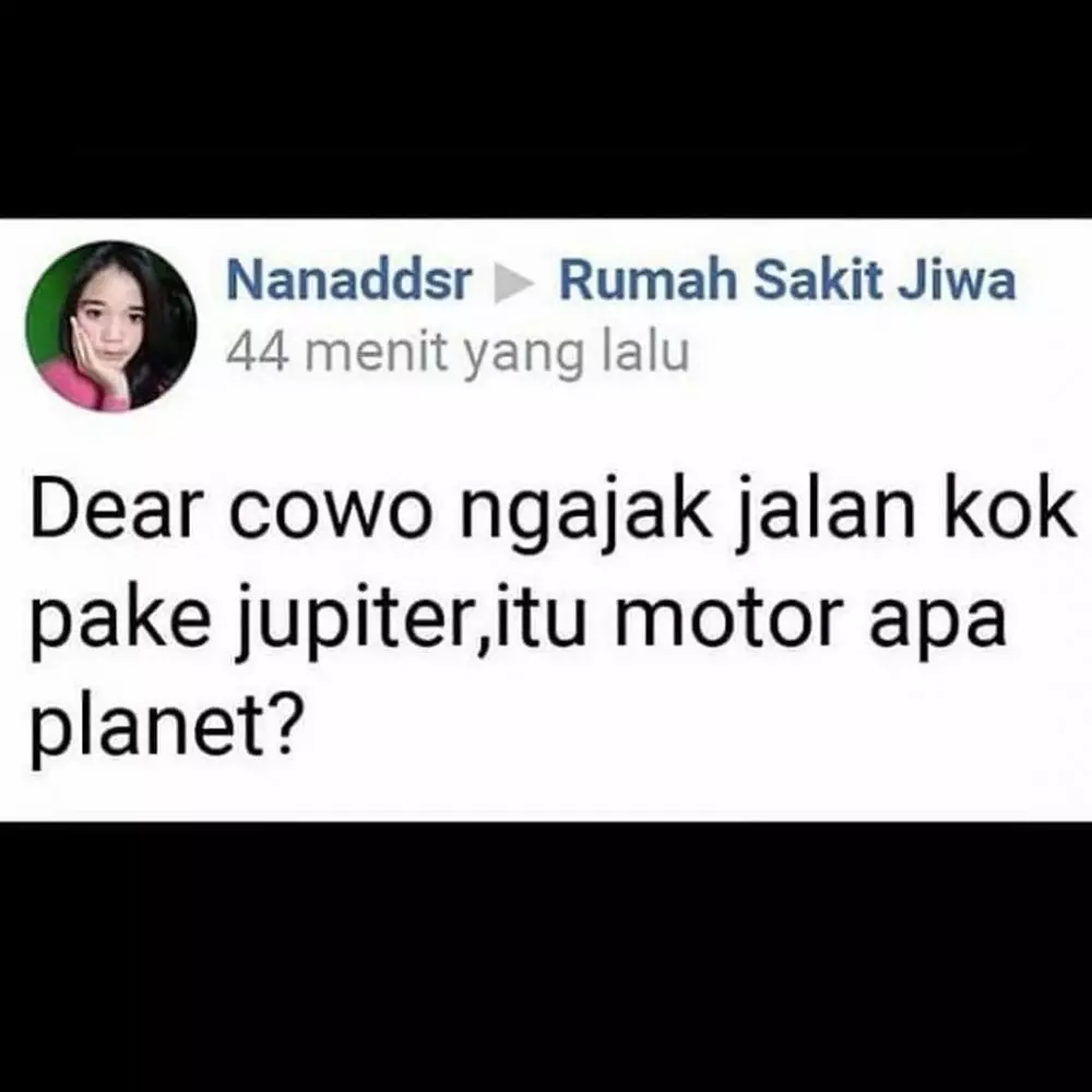 status FB lucu pertanyaan nyeleneh © 2020 instagram.com