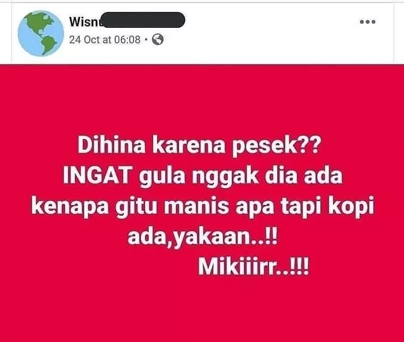 status FB lucu pertanyaan nyeleneh © 2020 instagram.com