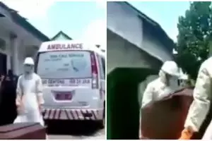 Kisah paramedis tak kuat angkat peti, kelelahan urus jenazah corona